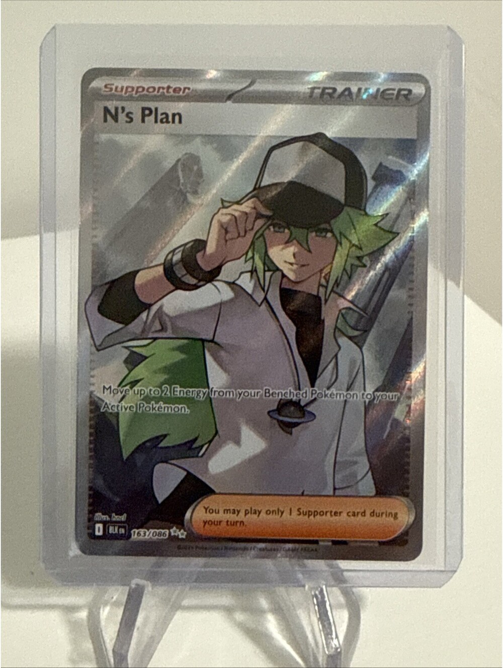 N's Plan 163/086 Black Bolt Full Art Holo Ultra Rare